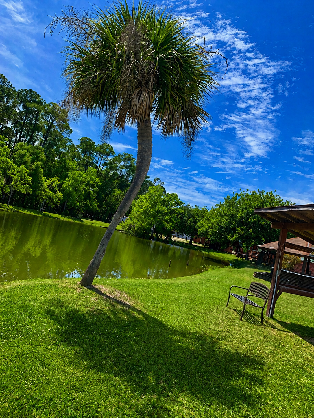 Fishing pond at Bay St. Louis Campground